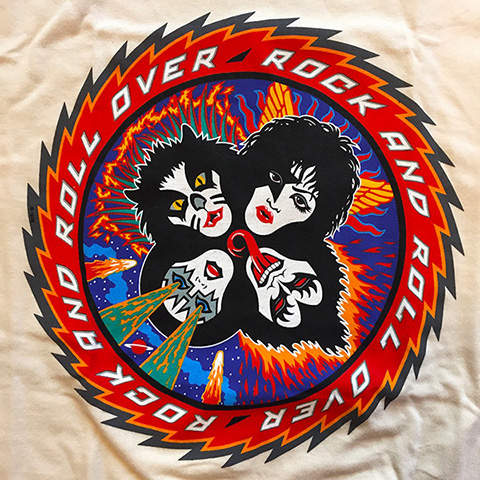 kiss rock and roll over t shirt